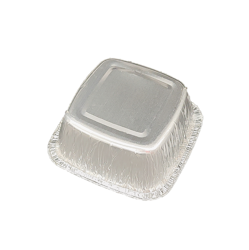 250ml Aluminum Square Cake Bowl - Foil Tableware