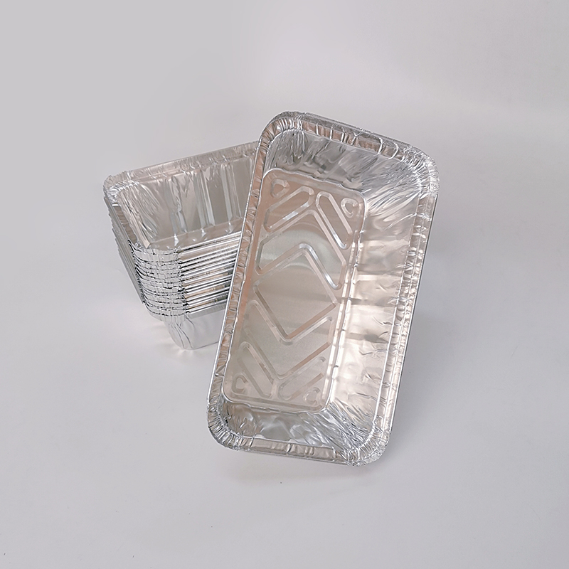2000ml rectangular aluminum foil container disposable metal tableware barbecue and baking utensils with covers environmental protection recyclable