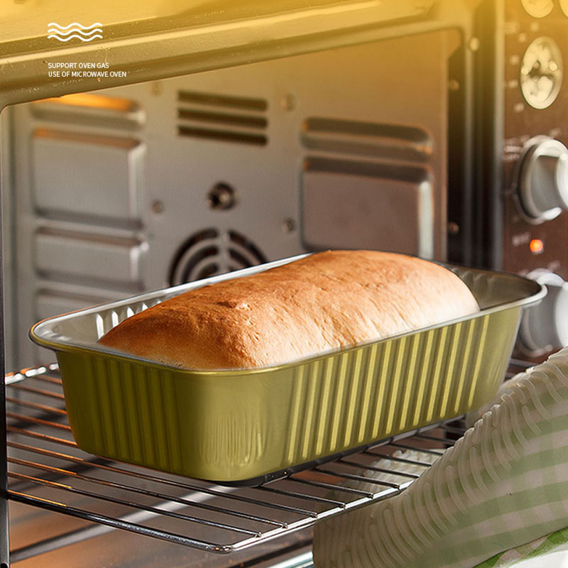 Gold Rectangular Sealable Aluminum Foil Containers