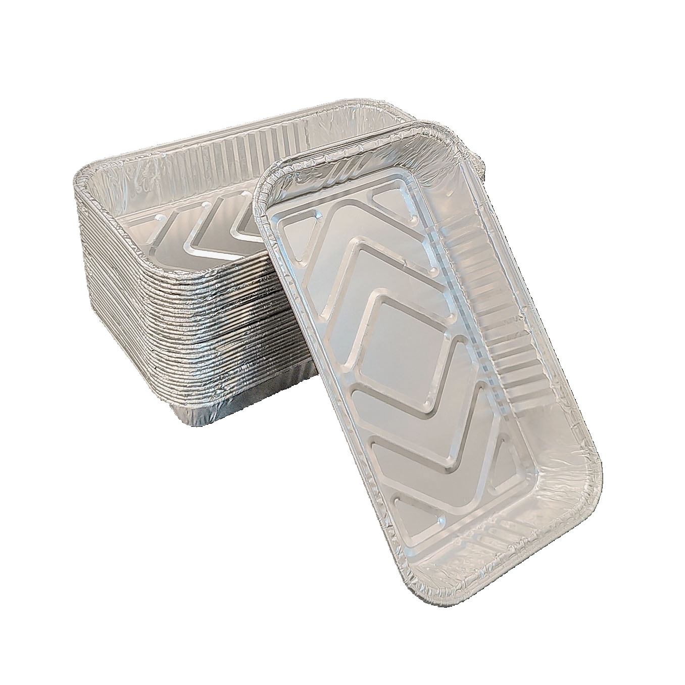 850ml Rectangular Aluminum Foil Pan, Shallow Edges