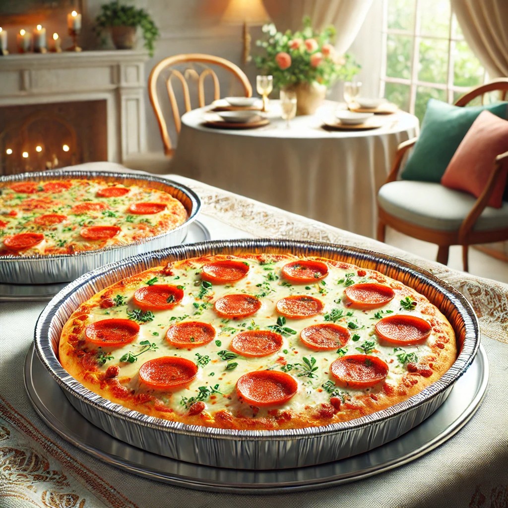 pizzas foil pans
