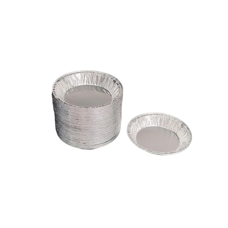 4 Inches Small Round Disposable Aluminum Foil Muffin Tray
