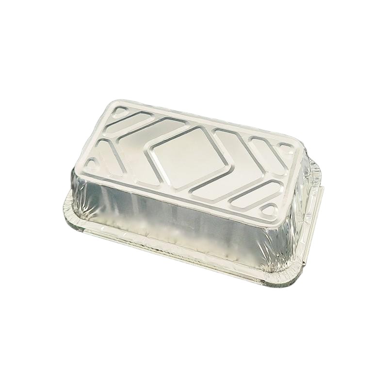 2000ml Rectangular Aluminum Foil Disposable Metal Tableware