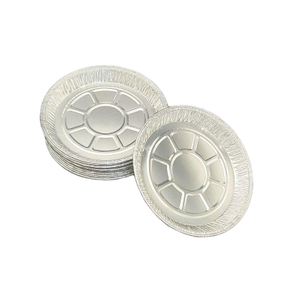 6 Inches Round Disposable Foil Pie Platters Pizza Baking Pans