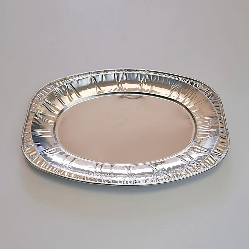 Oval Aluminum Pans Disposable Foil Container Steam Pan Fish Plate