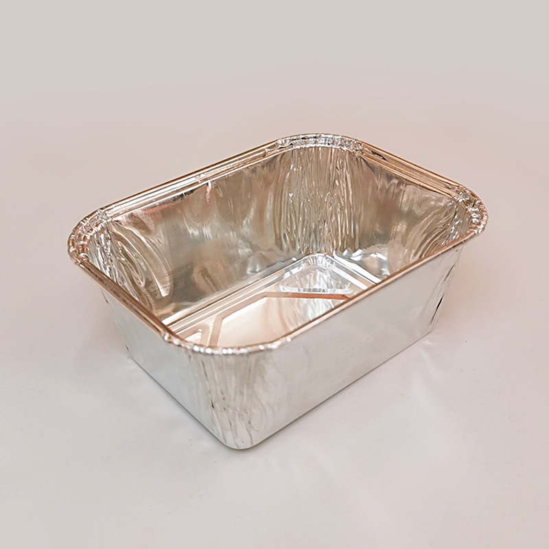Small square baking pudding bowl oven cake tray snack making foil container 