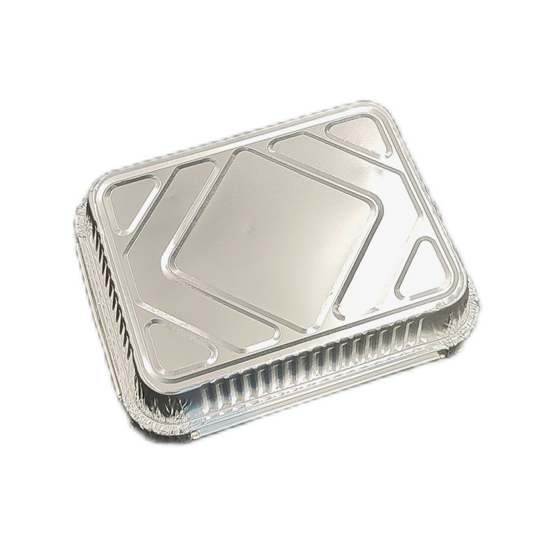 900ml Rectangular Aluminum Foil Tray Disposable Food Grade Pan