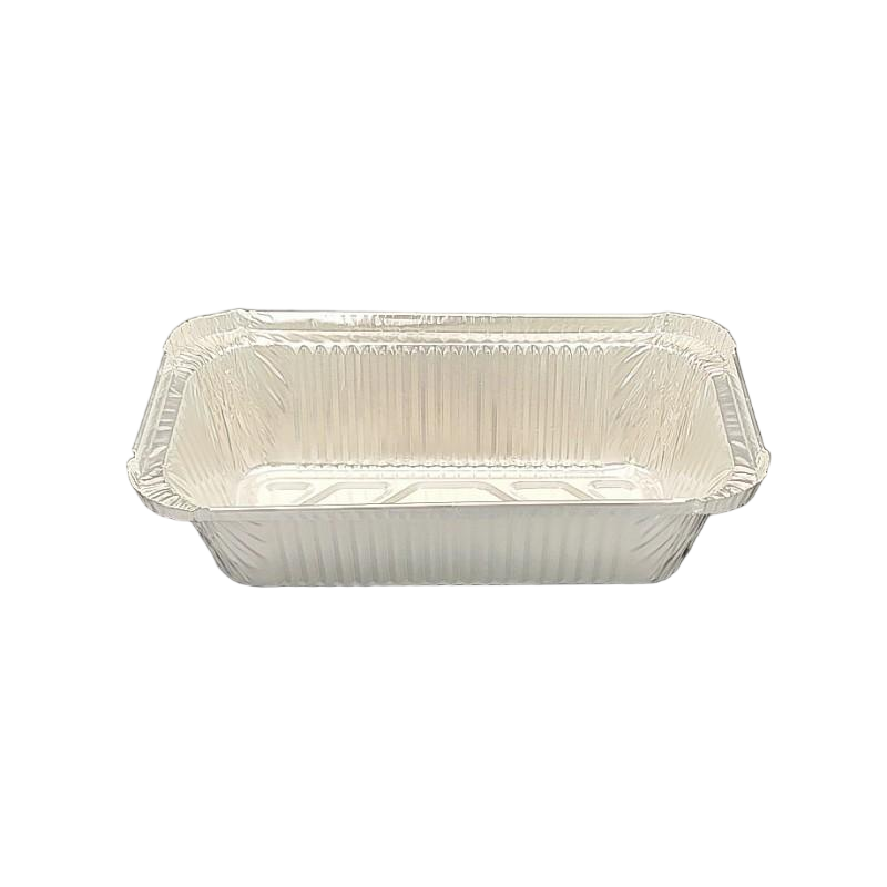 850ML Rectangular Aluminum Foil Tableware with Paper Lid