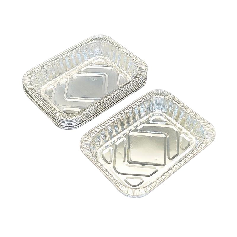 Small Disposable Aluminum Foil Food Tray for Baking or Takeout