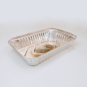 750ml Small Rectangular Covered Aluminum Foil Baking Tray