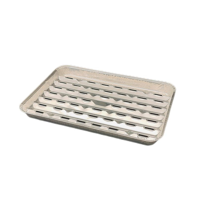Foil Barbecue Plate Filter Oil Outdoor Camping Picnic Pan