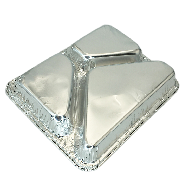 3 Compartment Multi Grid Aluminum Foil Plate