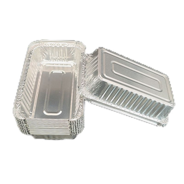 Deepen Rectangular Food Container with Lid Aluminum Foil