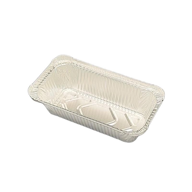850ML Rectangular Aluminum Foil Tableware with Paper Lid