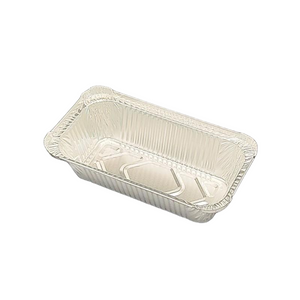 850ML Rectangular Aluminum Foil Tableware with Paper Lid