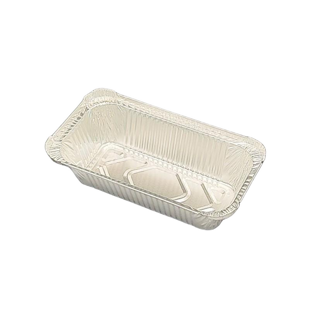 850ML Rectangular Aluminum Foil Tableware with Paper Lid