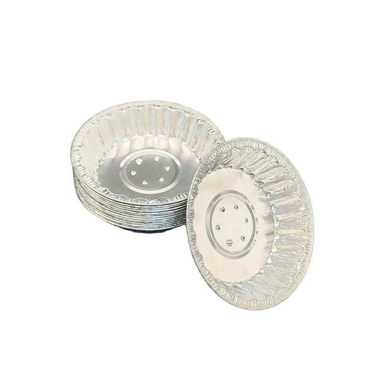 4 Inch Aluminium Foil Seafood Snail Dish with Hole