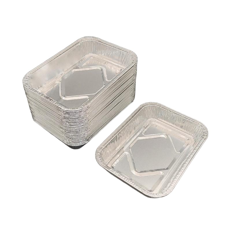 280ml Small Disposable Aluminum Foil Meal Prep Cookware Square Pans
