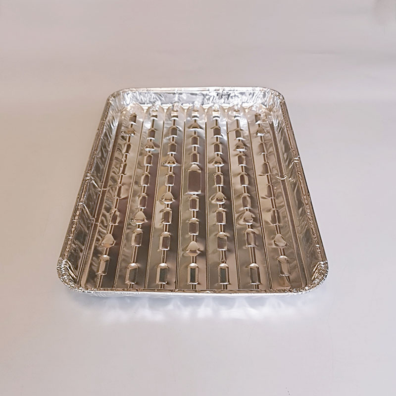 Foil Barbecue Plate Filter Oil Outdoor Camping Picnic Pan