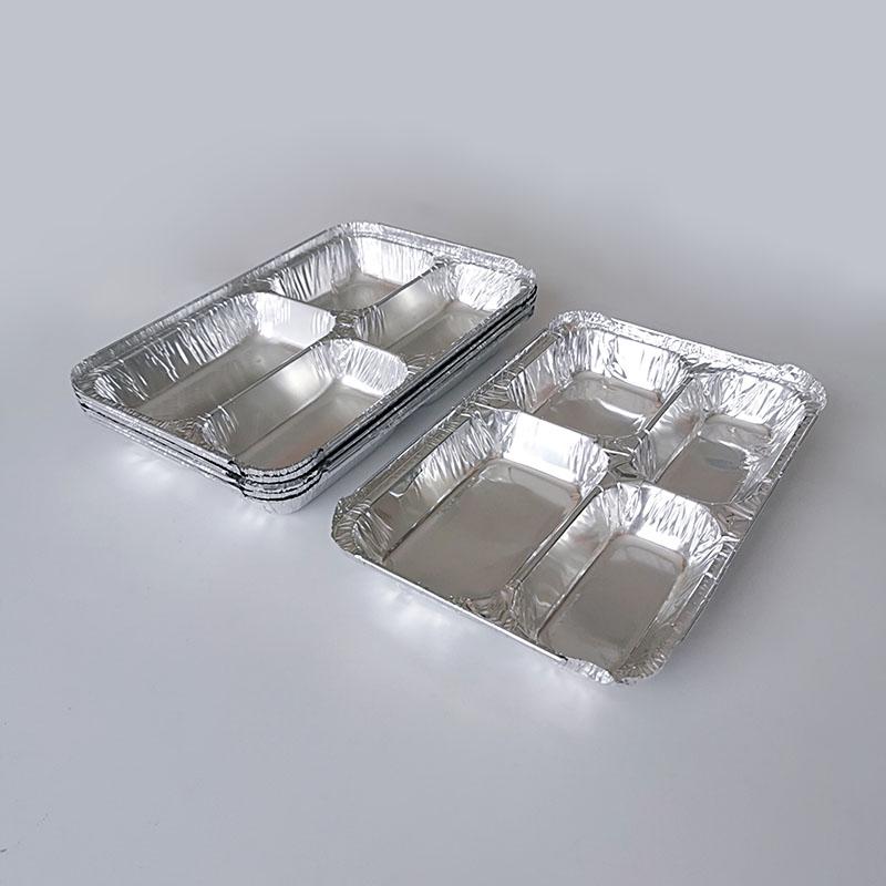 LS-NC285-4grid foil tray