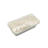 850ML Rectangular Aluminum Foil Tableware with Paper Lid
