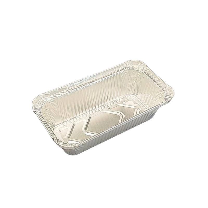 850ML Rectangular Aluminum Foil Tableware with Paper Lid