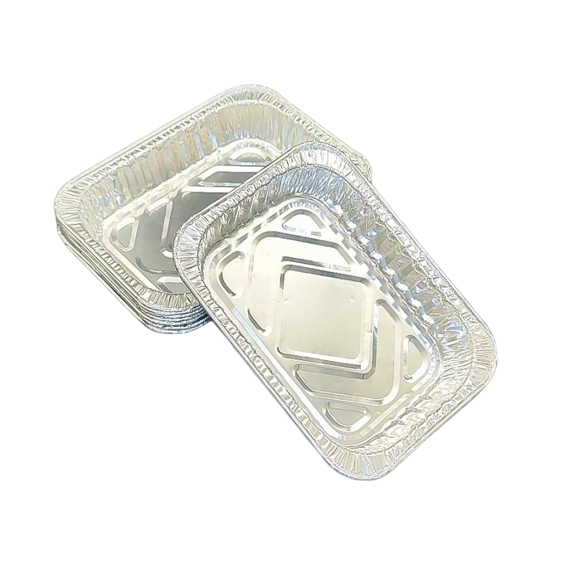 Small Disposable Aluminum Foil Food Tray for Baking or Takeout