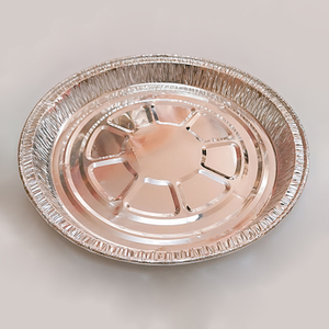 10 inches round Disposable food grade aluminum foil plate for barbecue Baking Serving pan
