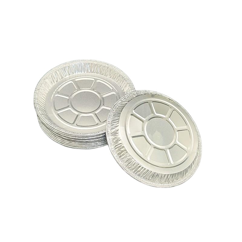 6 Inches Round Disposable Foil Pie Platters Pizza Baking Pans