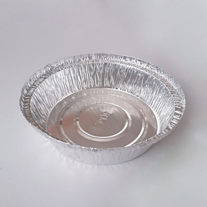 Small Aluminum Foil Container Pizza Platter with Lid for Oven