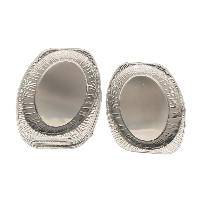 Oval Disposable Aluminum Foil Pans Tinfoil Fish Plate