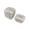 120ml Mini Square Aluminum Foil Cake Trays Pudding Stand
