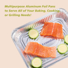 2450ml Large Aluminum Foil Turkey Barbecue Plate