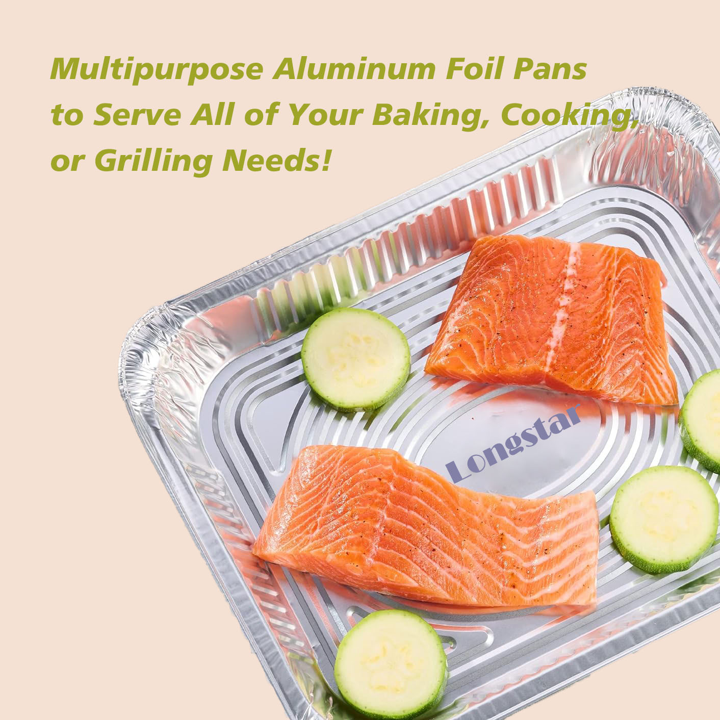 2450ml Large Aluminum Foil Turkey Barbecue Plate