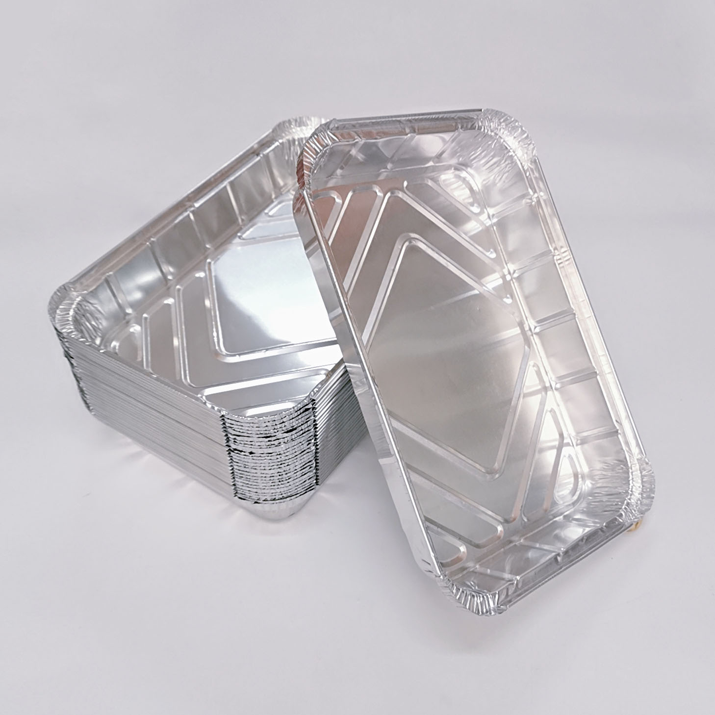 2200ml Rectangle Disposable Aluminum Baking Pans Oven Safe