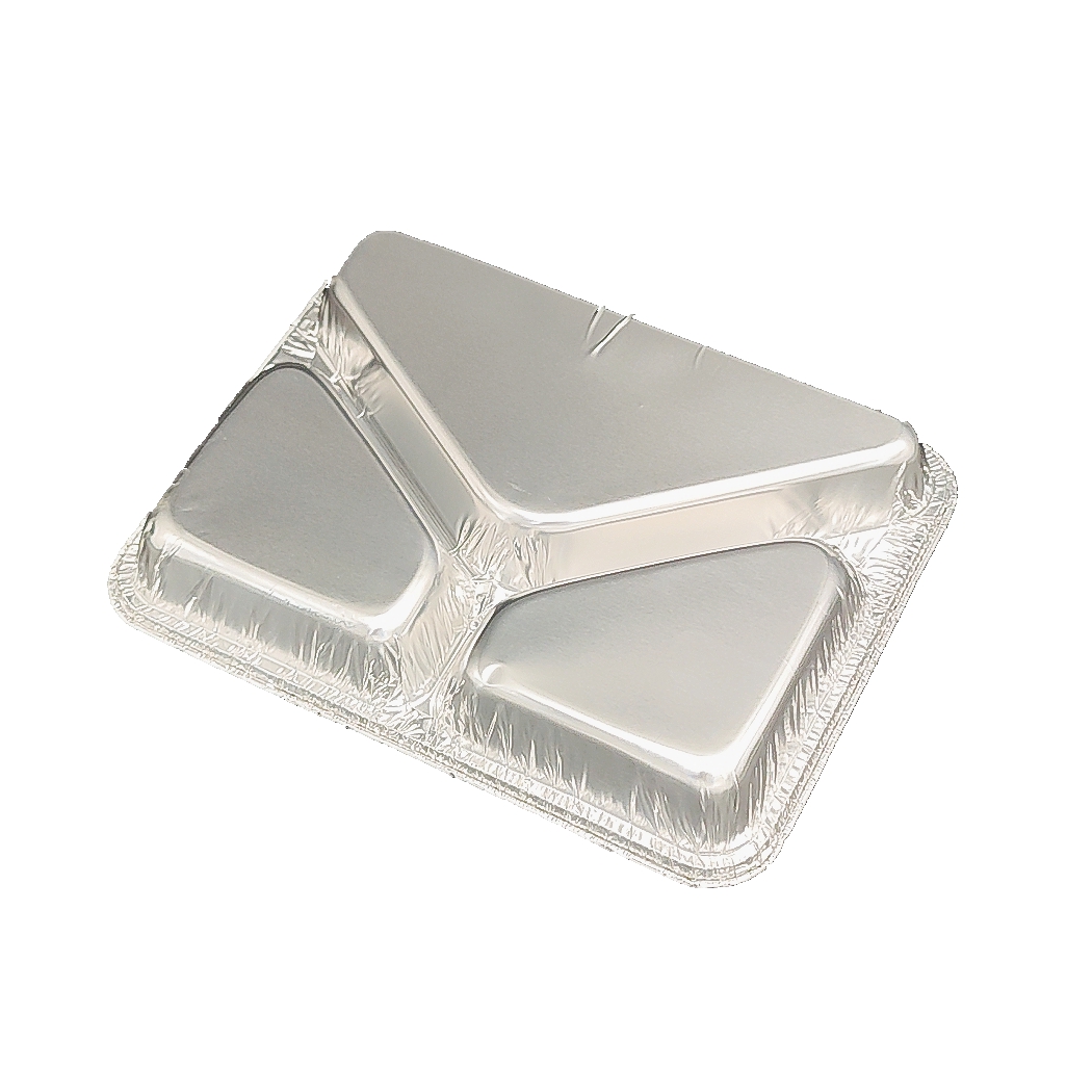 3 Compartment Multi Grid Aluminum Foil Plate
