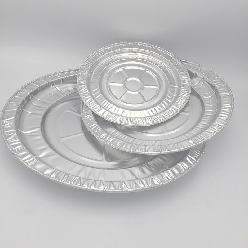 Round barbecue plate thickened and enlarged Foil Flan Dishes Large