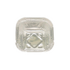 120ml Mini Square Aluminum Foil Cake Trays Pudding Stand