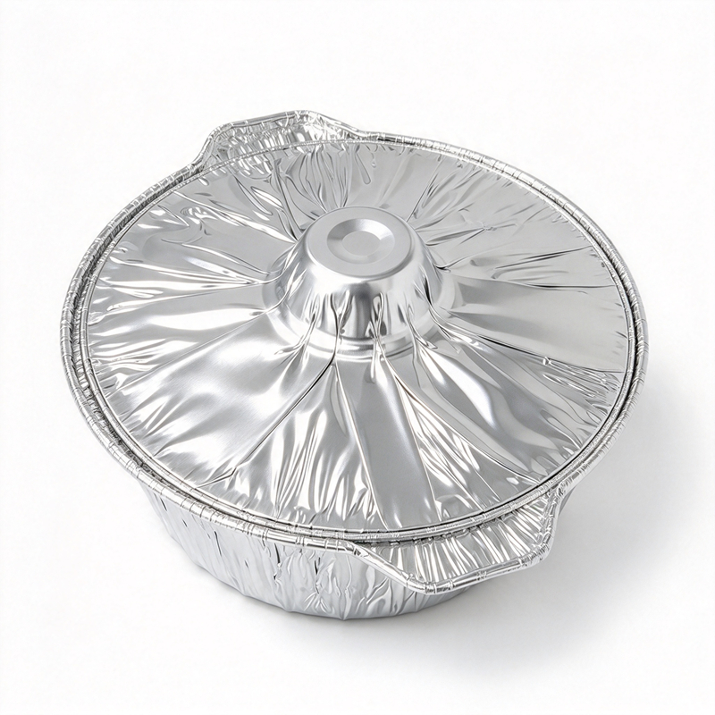  Aluminum Foil Pots Steam Pans with Foil Lids