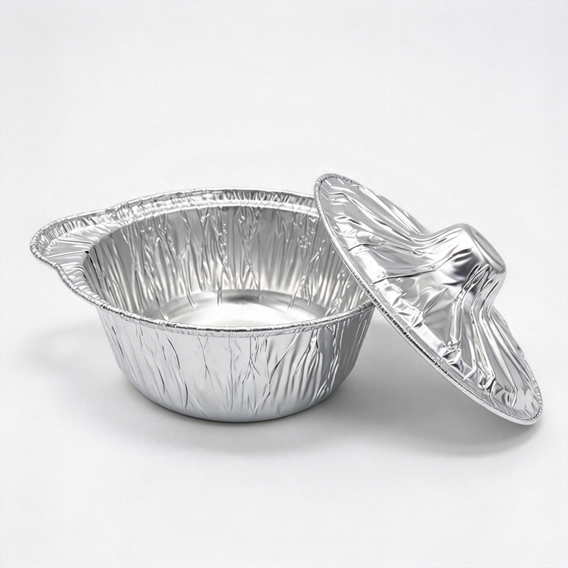  Aluminum Foil Pots Steam Pans with Foil Lids