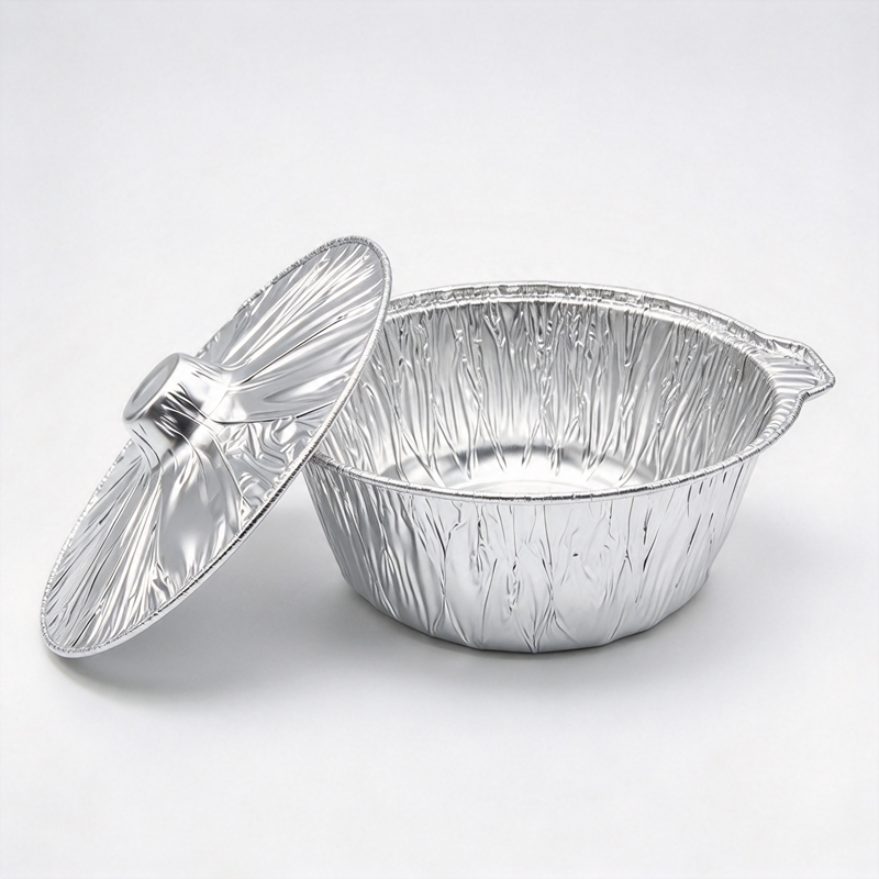 Aluminum Foil Pots Steam Pans with Foil Lids