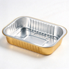 Gold Rectangular Sealable Aluminum Foil Containers